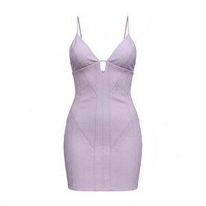 Zara Lilac Bodycon Mini Dress Size Large